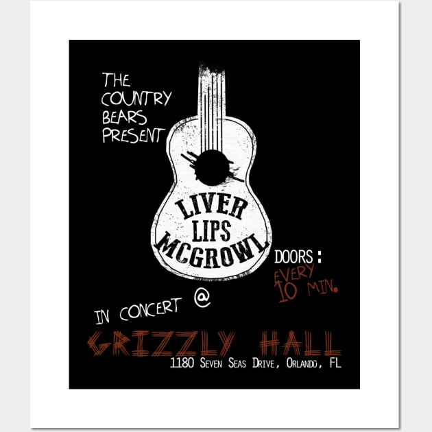 Liver Lips McGrowl Concert Wall Art by itsajillyholiday